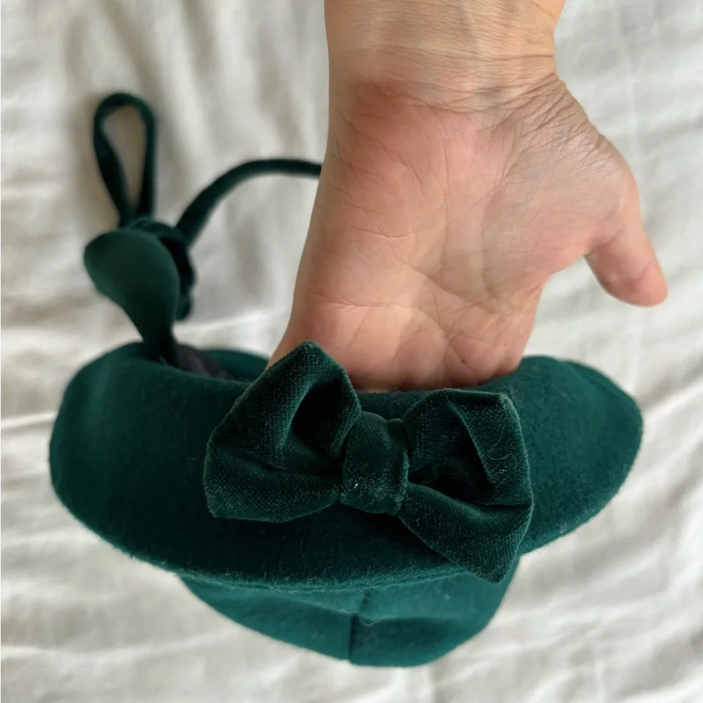 Vintage Braetan emerald green coat and hat set 4T - Picture 6 of 9